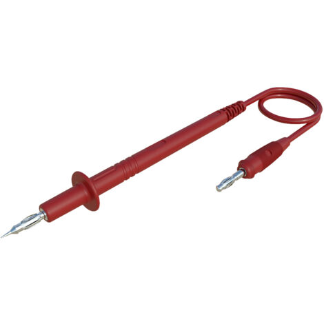 Hirschmann Test & Measurement PL 3 rot / red Messleitung 4 mm-Stecker Lamellenstecker 4 mm 1.00 m Ro