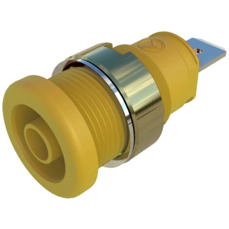 Hirschmann Test & Measurement SEB 2620 F6,3 Ni gelb Sicherheits-Einbaubuchse   Gelb 1 St.