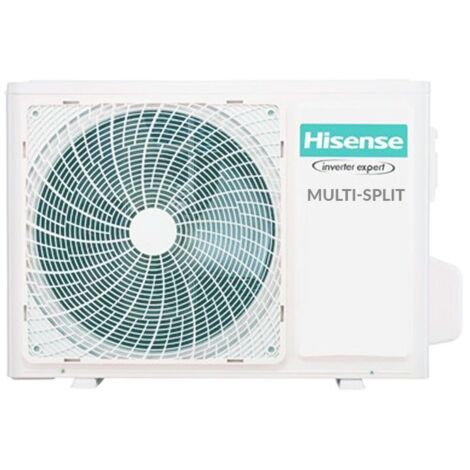 Hisense – Climatiseur réversible multisplit 4,2 kW R-32 – Classe A++/A+ – Compresseur BLDC Inverter – Niveau sonore 58 dB(A) – Dimensions 715x540x240 mm
