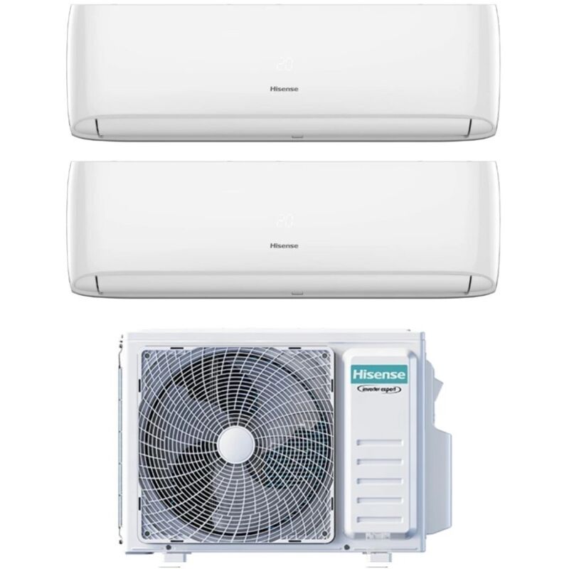 Dual Split rèversible Air Conditioner hi-comfort 7+9 Series with 2AMW42U4RGC R-32 Wi-Fi Integrated 7000+9000 - New - Hisense