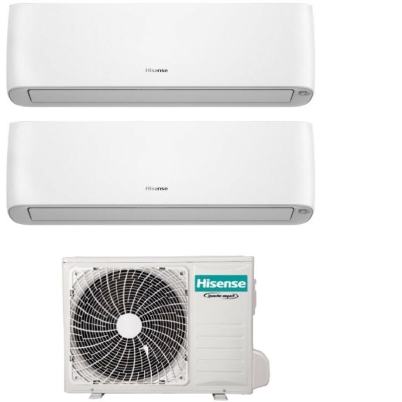 Hisense - dual split inverter-klimaanlage energy pro plus / hi-energy 12+12 serie mit 2amw52u4rxc r-32 wi-fi integrated 12000+12000