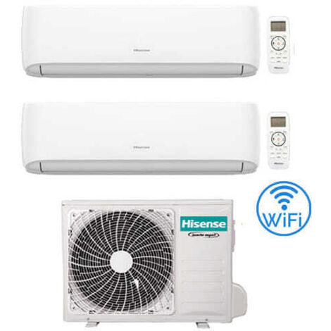 Climatiseur pompe à chaleur bi-split 9000 + 12000 BTU Inverter