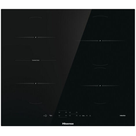 Hisense I6433CB7 Piano Cottura a Induzione 4 Fornelli 59.5 cm Da Incasso Nero