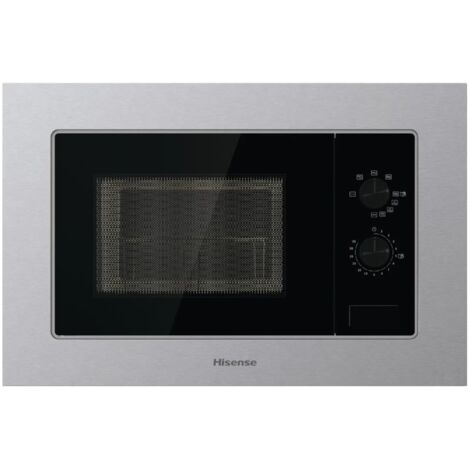 Hisense – Micro-ondes encastrable 20L 1250W avec gril tubulaire – Puissance micro-ondes 800W – Pour cuisines modernes – BIM320G11X
