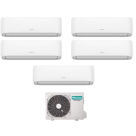 hisense penta split inverter air conditioner series hi comfort 9+9+9+9 avec 5amw125u4rta r-32 wi-fi intégré 9000+9000+9000 - nouveau