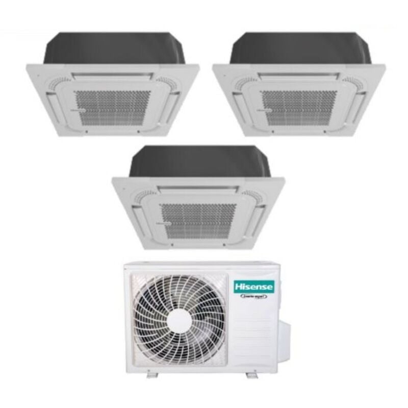 Trial Split Cassette Air Conditioner 9+9+12 avec 3AMW62U4RFA R-32 Wi-Fi en option 9000+9000+12000 avec télécommande et panneau inclus - Nouveau