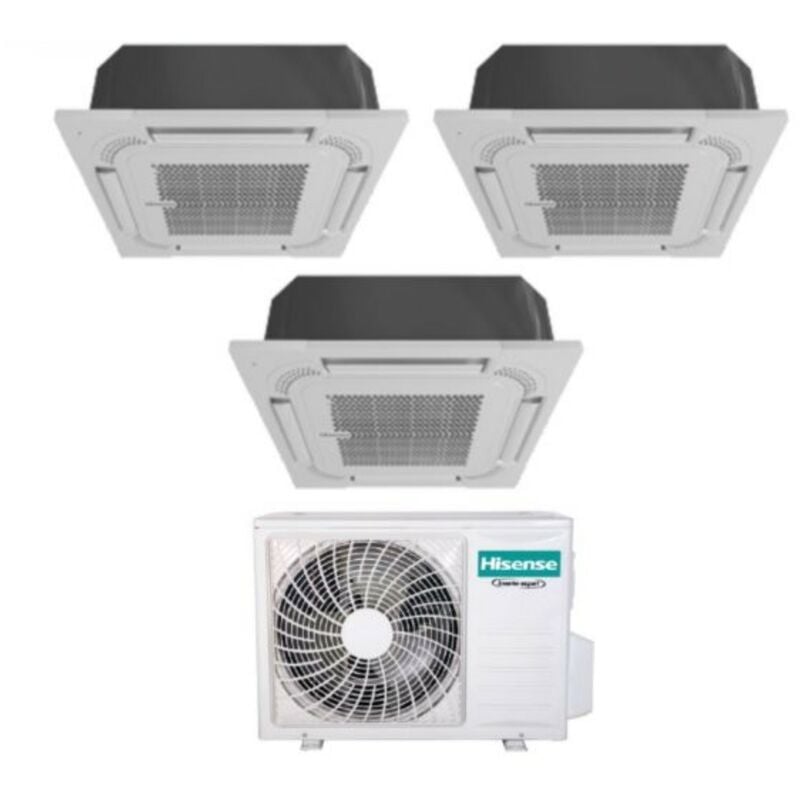 Climatiseur réversible Tri-split Hisense ACT26UR4RCA4 + ACT26UR4RCA4 + ACT35UR4RCA4 R-32 9000+9000+12000 btu a++