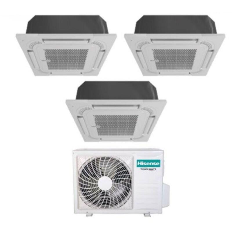 Trial Split Cassette Air Conditioner 9+9+9 avec 3AMW72U4RFA R-32 Wi-Fi en option 9000+9000 avec télécommande et panneau inclus - Nouveau - Hisense