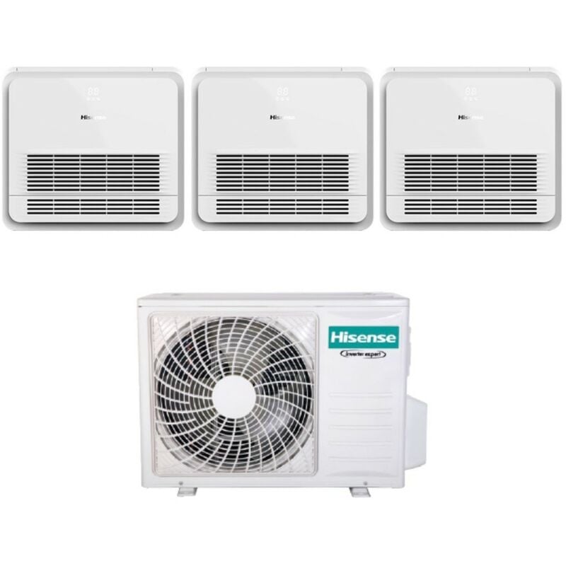 Trial Split Console 12+12 Climatiseur avec 3AMW72U4RFA R-32 Wi-Fi en option avec télécommande Série 12000+12000 - Nouveau - Hisense