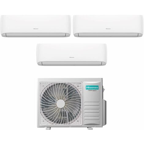 Hisense Trial Split Inverter Klimagerät Serie HI-COMFORT 7+9+12 mit 3AMW52U4RJA R-32 Wi-Fi Integriert 7000+9000+12000 - Neu