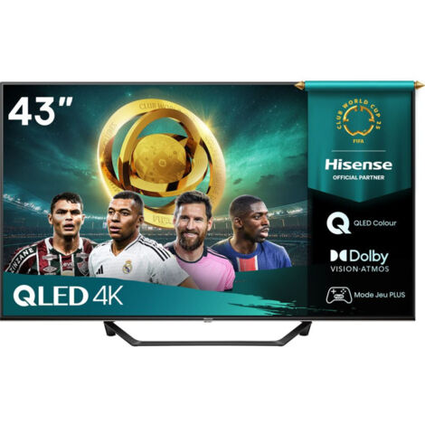 HISENSE TV 108 cm QLED UHD 4K - 43A7Q