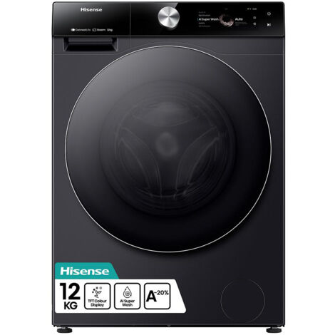 Hisense WF7S1247BB lavatrice Caricamento frontale 12 kg 1400 Giri min Nero