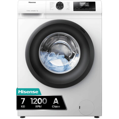 Hisense WFQP701219VM lavatrice Caricamento frontale 7 kg 1200 Giri/min Bianco