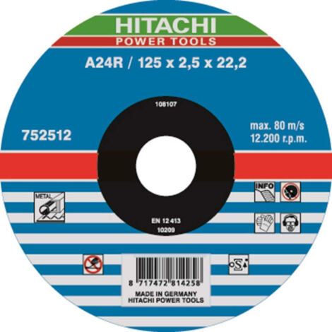Hitachi 752525 - Disco da taglio 230 mm per metallo, set 25 pezzi, spessore 3 mm