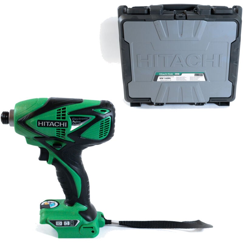 Visseuse à impulsions sur batterie Hitachi Basic wm 14DBL 14,4 sans batterie sans chargeur en coffret