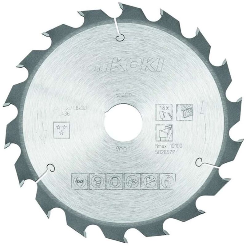 Hitachi Hikoki Zubehör - Sägeblatt Holz 190x30 Mm, 18 Zähne 752436