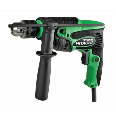 Hitachi – Perceuse percussion 13 mm 550 W – Mandrin auto-serrant 13 mm – Vitesse 0-2900 tr/min – Pour acier, brique et bois dur - 16VB2