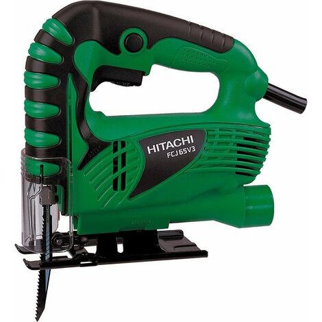 Hitachi – Scie sauteuse 400W pour bois et métal – Capacité de coupe 65mm – Vitesse 0-3000 tr/min – Design ergonomique avec éclairage LED