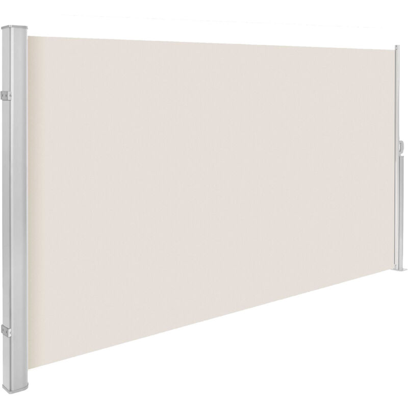 Hitee - Rideau coulissant latéral brise-vent pour terrasse, balcon, patio H160 cm