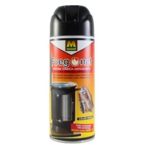 Hitzebeständige Farbe, schwarz, 400ml, Fuegonet  Massó 06567
