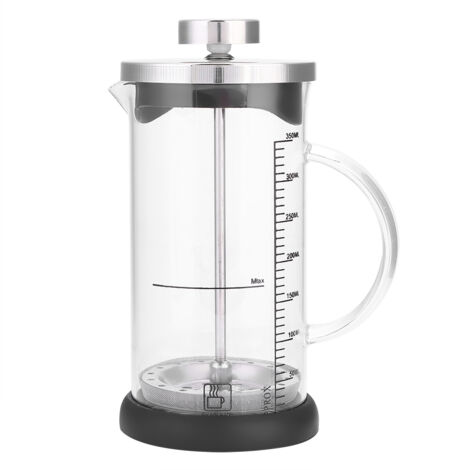 Hitzebeständige Kaffeekanne aus Klarglas, 350 ml – ideal für Zuhause und Büro