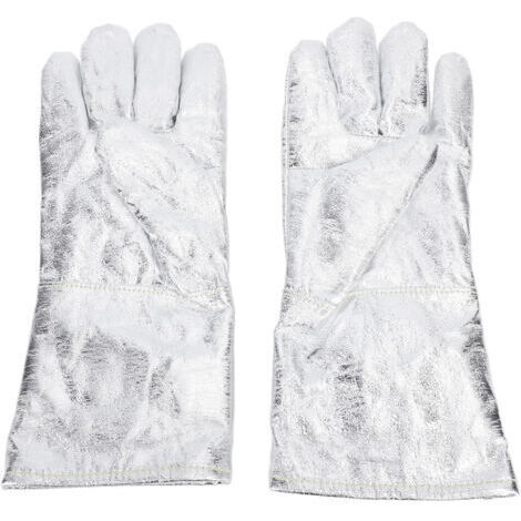 Hitzebeständige Schweißerhandschuhe mit aluminisierter, flammhemmender Beschichtung