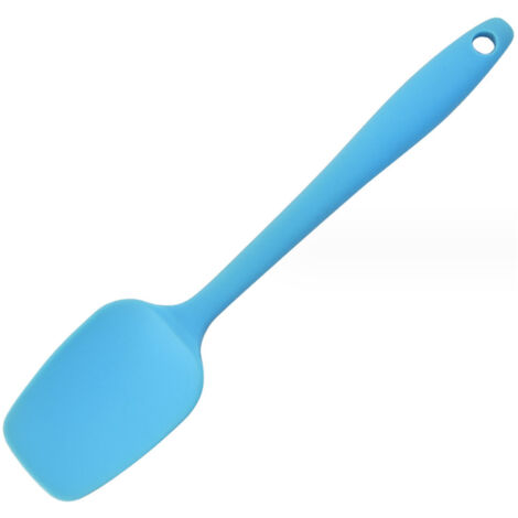 Hitzebeständiger Silikonspatel – T-förmig, ergonomischer Griff – Vielseitiges Küchenutensil für den Hausgebrauch – Blau