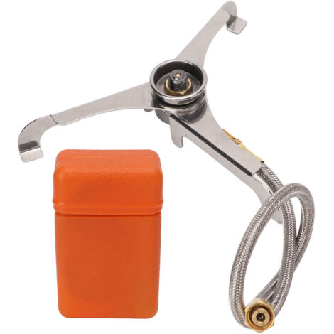 Hitzebeständiger, zusammenklappbarer Gaskocheranschluss für Camping und Wandern, Adapter für lange Gasflaschen für Outdoor-Ausrüstung.