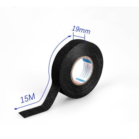 Hitzebeständiges Coroplast-Gewebeband, 15 m x 19 mm, zum Ummanteln von Kfz-Kabelbäumen, 1 Stück