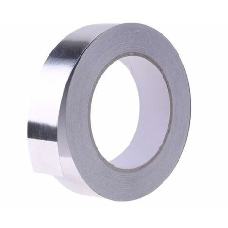 Hitzebeständiges, wasserdichtes Aluminium-Isolierband zum Abdichten oder Isolieren, 5 cm x 20 m x 0,06 mm, 1 Stück