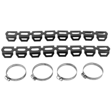 Hitzeschutzblech für BMW R1200GS F800GS F700GS F650GS Auspuff (Schwarz)