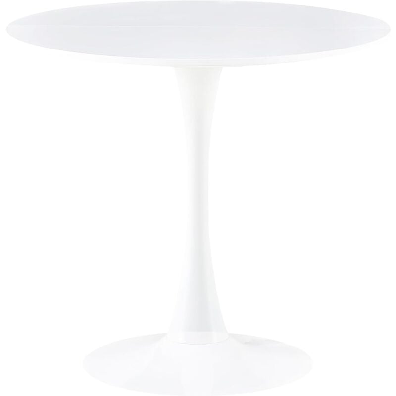 H.j Wedoo - Table à Manger Ronde, Table à Manger de Cuisine, Table à Manger pour 2 à 4 Personnes, pour Salon, Salle à Manger, Bureau, 80 x 80 x 73