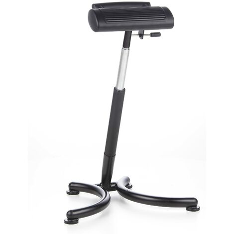 HJH Office 665140 Ausilio per la posizione eretta regolabile in altezza TOP Work 30 sedia eretta da ufficio in schiuma dura sgabello da lavoro ergonomico, con rotelle