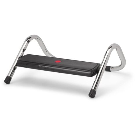 hjh OFFICE 830018 Poggiapiedi ergonomico da scrivania regolabile PODI IV Poggia piedi altezza regolabile a 4 livelli per casa e ufficio