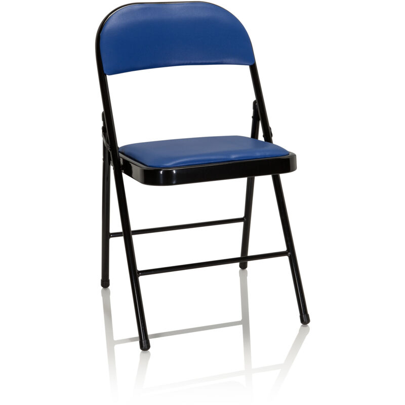 Konferenzstuhl / Besucherstuhl / Klappstuhl Tudela Pu Blau Hjh Office