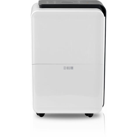 HJM Deshumidificador DHM30L, Capacidad 30L/día, Superficie 55-60 m2, Función Secado de Ropa, Silencioso, Depósito 4 L, Filtro de Aire, Blanco, 210W