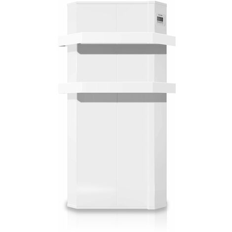 HJM ENYA 750 Radiador secatoallas eléctrico  750W  SIN OBRAS  blanco  12.5 x 46 x 76 cm  BAJO CONSUMO: programable por horas, días,