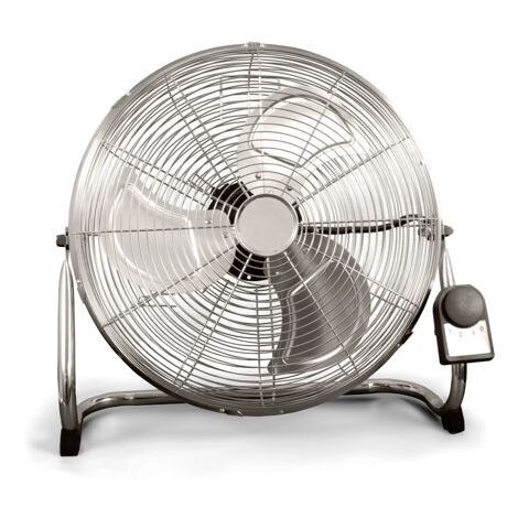 HJM FE-45 - Brasseur d'air - 110 Watts - À poser - 45 cm - 3 vitesses - 3 pales - Inclinable - Avec poignée - Chrome