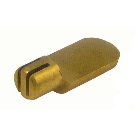 HJM portaestante 7mm laton natural caja 500 , Soporte estante de latón A144Medida 7mmCaja de 500 unidades.