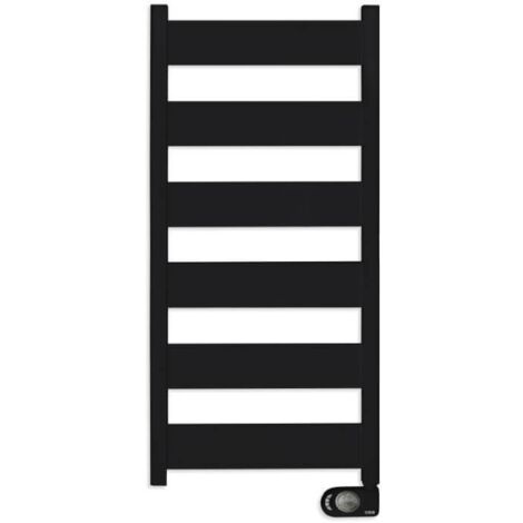 HJM Radiador Secatoallas Eléctrico sin fluido NERIS 500, Negro, 500 W, Programable 24/7, Modo Turbo, Funciones De Ahorro