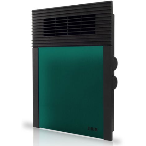 HJM Termoventilador Calefactor Vertical 638 Suelo y Pared Silencioso 1000W-2000W, 2000 W, Plástico, 638V Verde