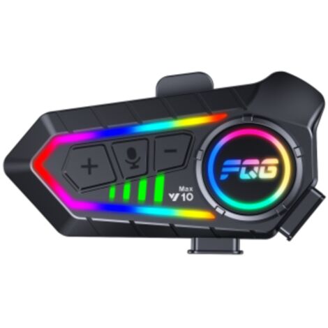 HK&HankeY10 - Casque Bluetooth pour moto, casque Bluetooth étanche avec réduction de bruit, casque Bluetooth sans fil ultra-mince adapté.