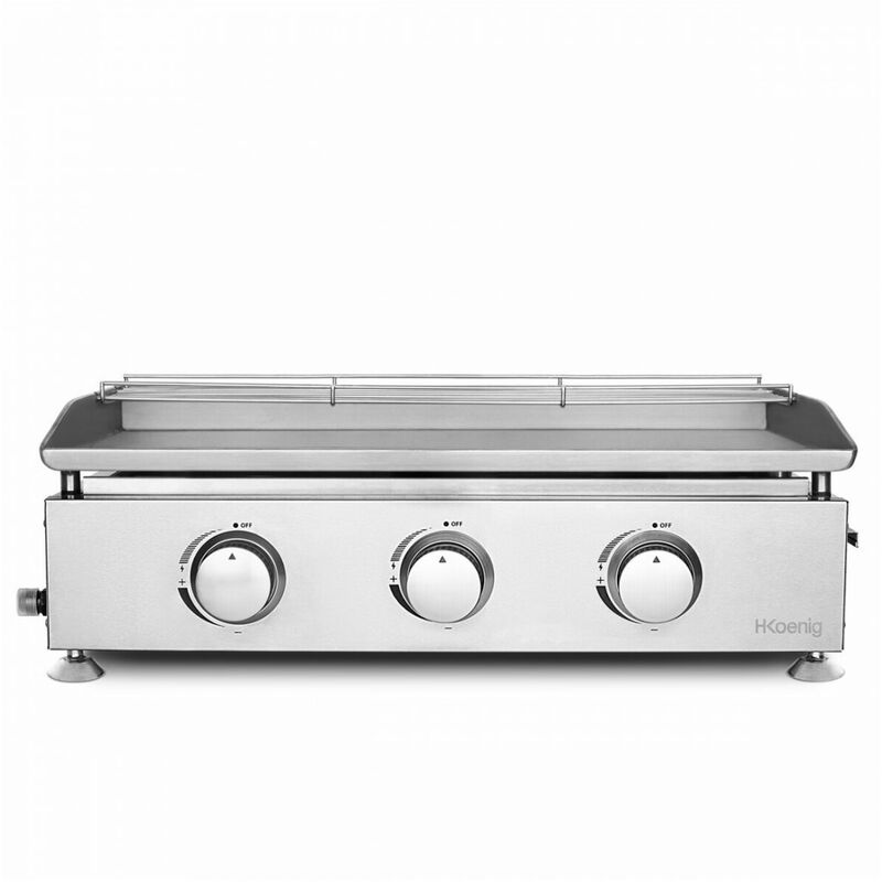 H.KOENIG PLX830 - plancha à gaz 3 feux