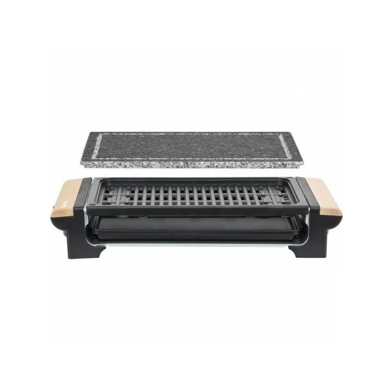 Grill et pierre a cuire 2 en 1 Hkoenig RP320 - Jusqu'a 8 personnes - Température réglable - 1400 w