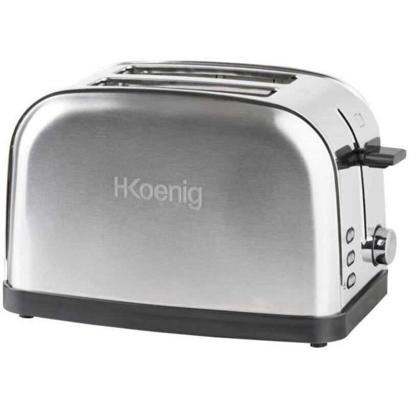 Grille Pain - Toaster Electrique deux tranches Hkoenig TOS7 - 850 w - Acier inoxydable