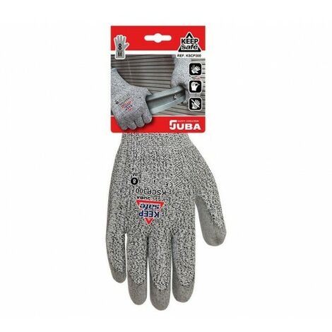 Guantes Flexibles de Jardin T7 (M) Color Rojo