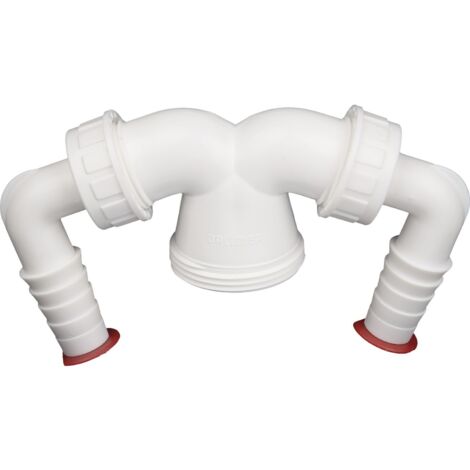 HL Doppelanschlusskopf 6/4x3/4 Zoll für Siphon HL6 Kunststoff