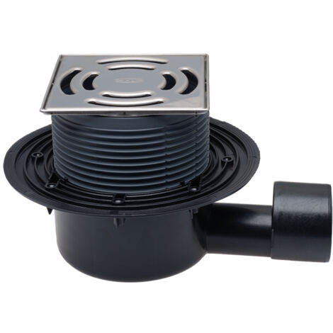 HL5100 Bodenablauf DN50/75/ waagrecht 145x145mm Klick-Klack/138x138mm