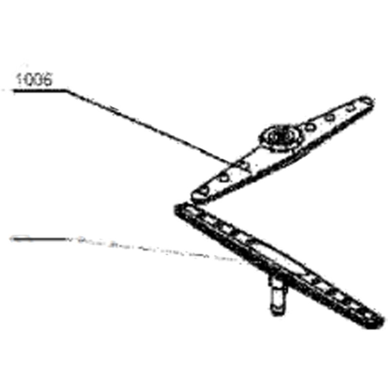 Listo - Hélice, bras de lavage Supérieur (repère 1006)