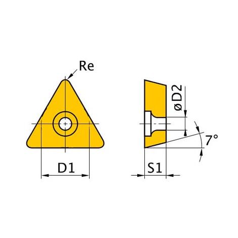 HM Einsätze, 12mm, TCMT110204-28, 5 Stück  OPTIMALE 3441762